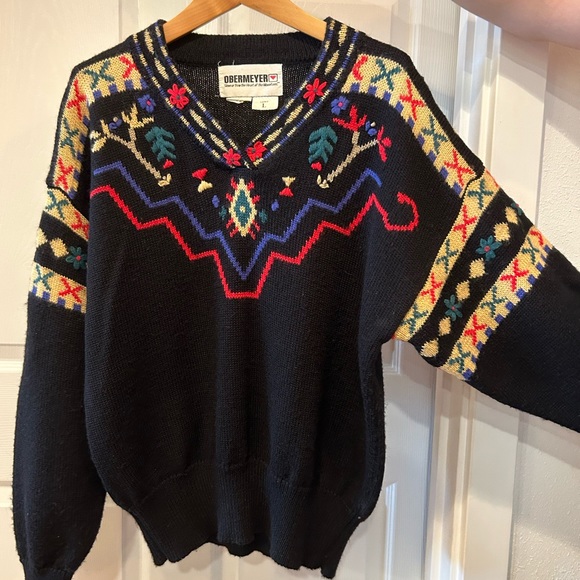 Vintage Obermeyer Ski Sweater L - Picture 4 of 5
